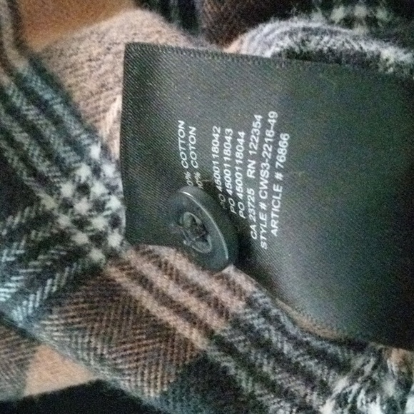 TNA Aritzia Plaid Flannel shirt Size M - Picture 8 of 8